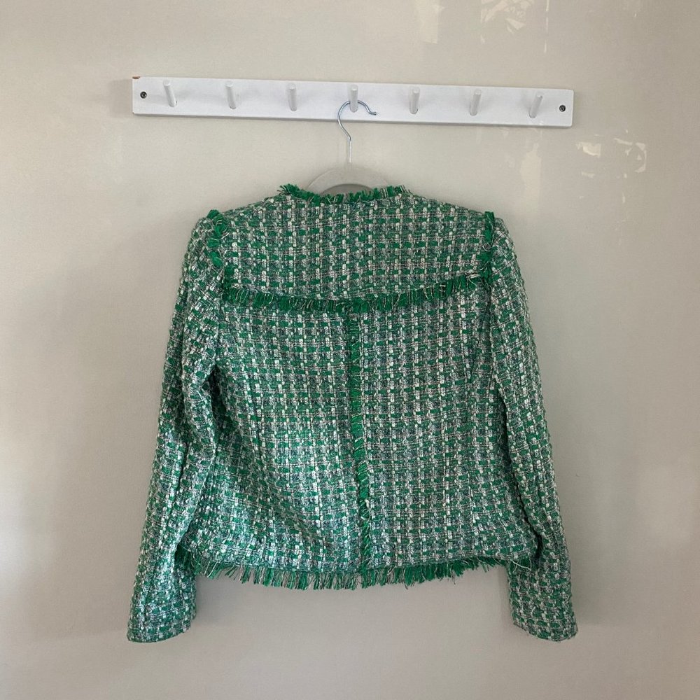 Mango Green Tweed Blazer - image 3